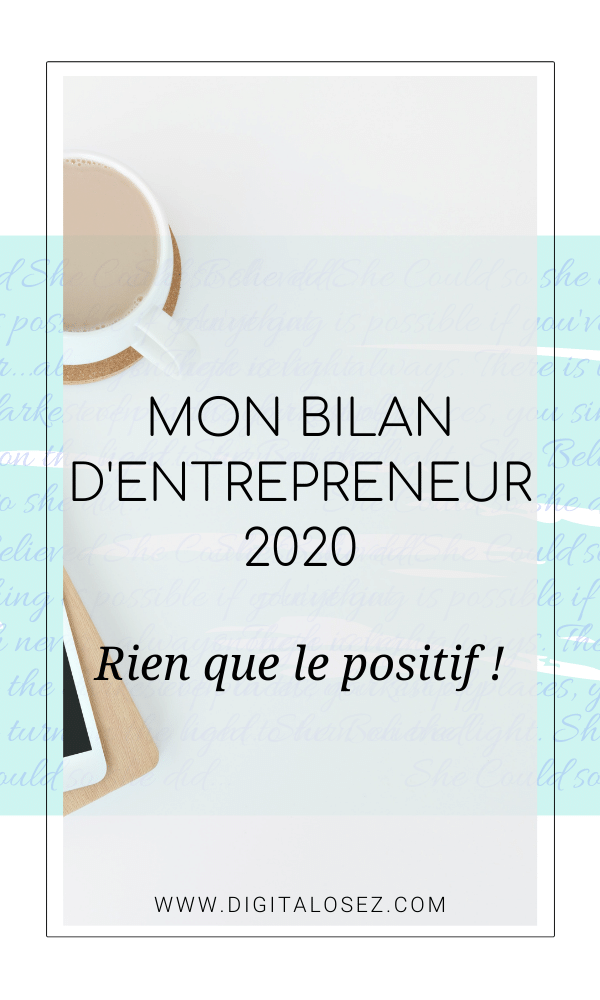 bilan entrepreneur 2020