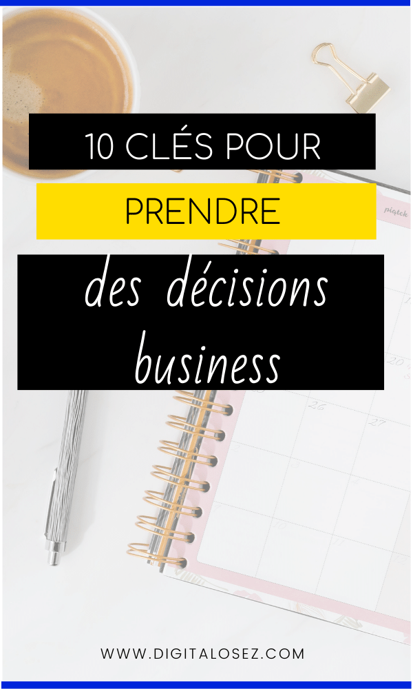 comment prendre decision business